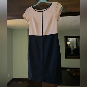 Ann Taylor black pink dress (0P)